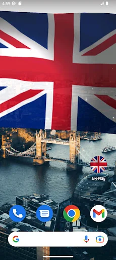 UK Flag Live Wallpaper screenshot 1