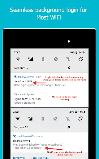 WiFi Web Login screenshot 1