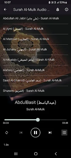 surah mulk audio offline