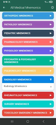 All Medical Mnemonics App screenshot 4