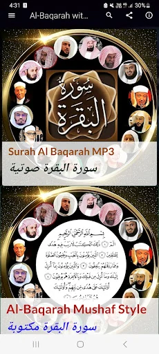Surah Al Baqarah MP3 Offline screenshot 1