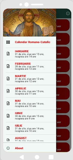 Calendar Romano Catolic Online