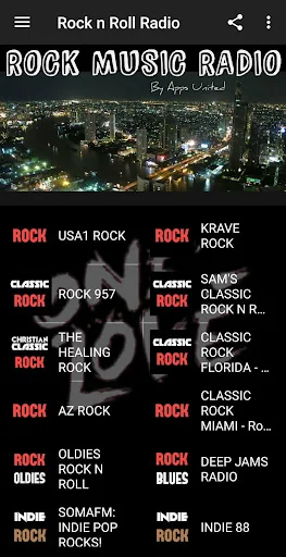 Rock music radio