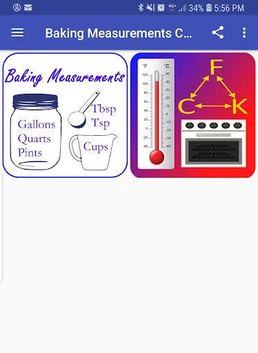Baking Measurements & Temp App