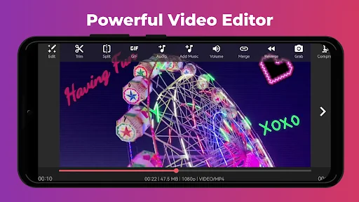 Video Editor & Maker AndroVid screenshot 1