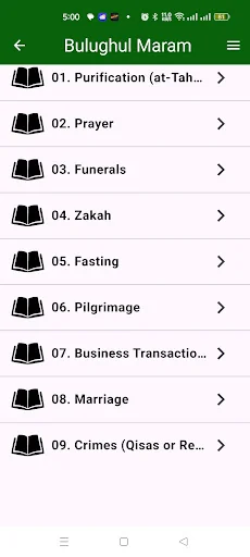 Bulugul Maram English - Hadith screenshot 2