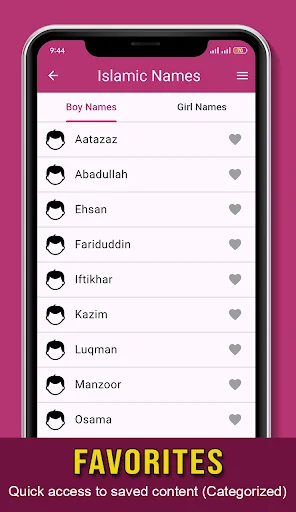 Islamic Baby Names for muslims screenshot 3