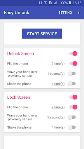 Easy Unlock - Screen on/off