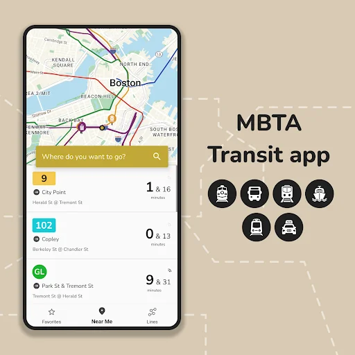 Boston Transit: MBTA Tracker screenshot 1