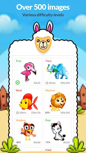 Animal Color by Number Book