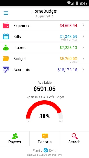 Home Budget with Sync Lite