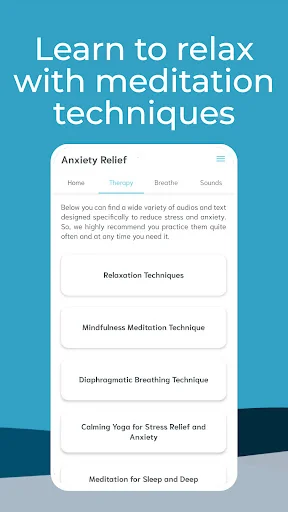 Anxiety - Stress Relief Helper screenshot 3