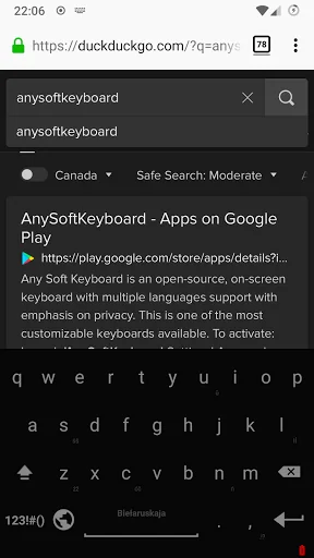 Belarusian for AnySoftKeyboard screenshot 2
