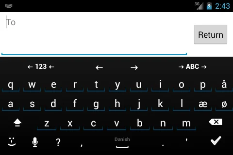 Danish for AnySoftKeyboard screenshot 2