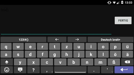 German for AnySoftKeyboard screenshot 1