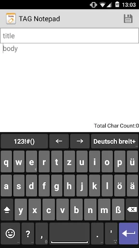 German for AnySoftKeyboard screenshot 2