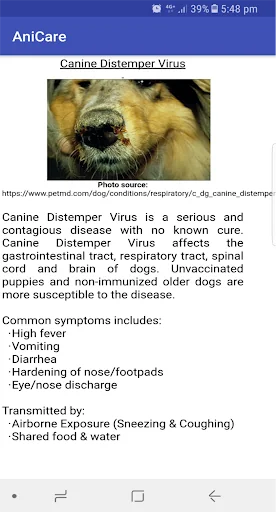 APD Anicare App - Pet Care Inf