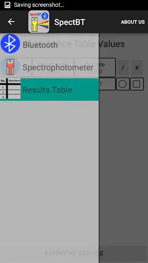SpectBT- Spectrophotometer App