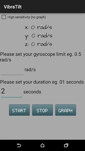 VibraTilt - Accel & Gyro App