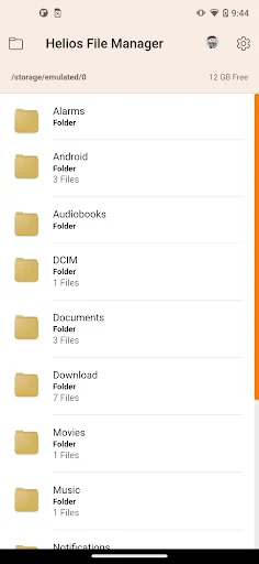 Helios File Manager screenshot 1