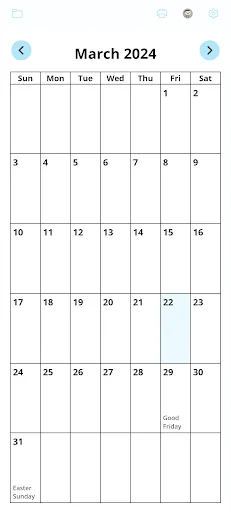 EZ Calendar Maker screenshot 1