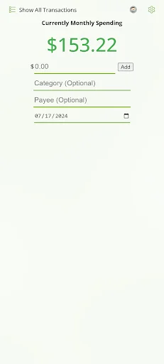 Monthly Spending Tracker