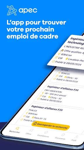 Apec : offres d’emploi cadres screenshot 1