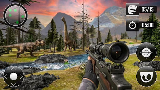 Wild Dinosaur Hunting Games 3D screenshot 1