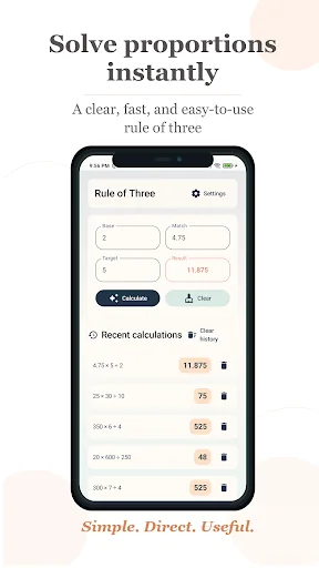Rule of Three Calculator