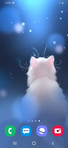 Snow Kitten Live Wallpaper