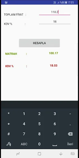 KDV, BRÜT ve MATRAH HESAPLAMA