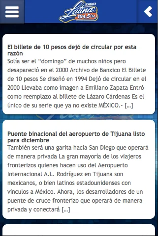 Radio Latina 104.5 FM screenshot 1