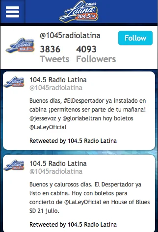 Radio Latina 104.5 FM screenshot 2