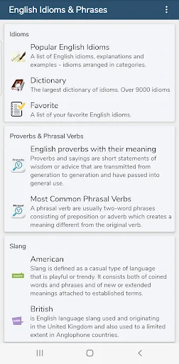 All English Idioms & Phrases screenshot 1