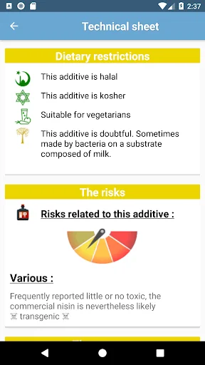 Food additives screenshot 3