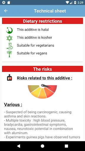 Food additives screenshot 4