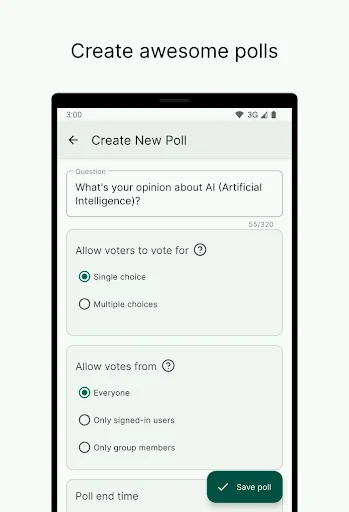 Pollscape - Poll in real-time