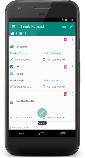 Simple notepad: Memo notepad