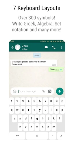 Math Symbol Keyboard
