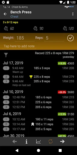 GymACE Pro – Workout Log screenshot 4