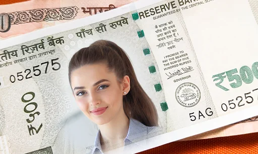 Indian Currency Photo Frames