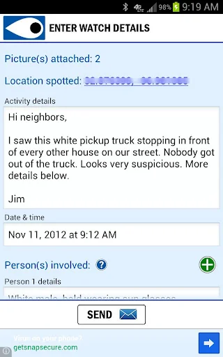 Neighborhood Crime Watch screenshot 4