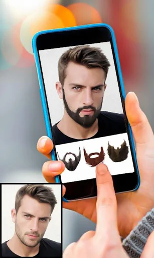 Men beard photo editor salon screenshot 3