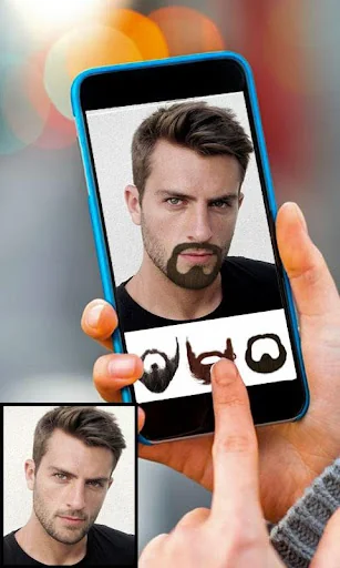 Men beard photo editor salon screenshot 4