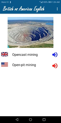 British vs American English screenshot 4