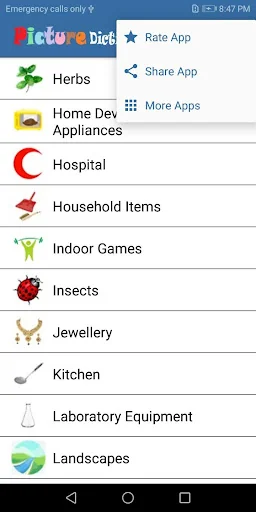 Picture Dictionary English screenshot 1