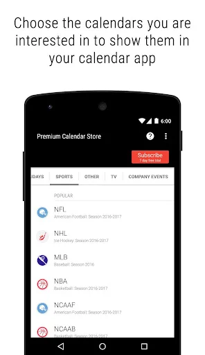 Premium Calendar Store screenshot 2