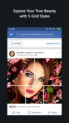 Grido for Facebook screenshot 2
