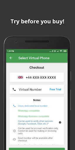 Wabi - Virtual Phone Number screenshot 1