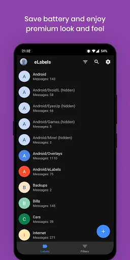 eLabels - manage email labels screenshot 4